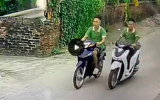 Xử lý 2 thanh niên ở Hưng Yên đi xe mô tô không đội mũ bảo hiểm, lạng lách, đánh võng