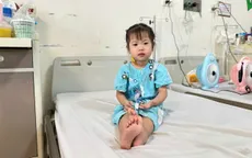 Niềm vui ngày xuất viện của bệnh nhi 3 tuổi mắc tim bẩm sinh