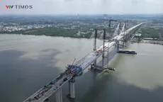 TP Hồ Chí Minh: Cầu nối Cần Giờ với Đồng Nai đạt 98% khối lượng thi công