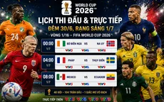 Lịch thi đấu và trực tiếp FIFA World Cup 2026™ đêm 30/6, sáng 1/7 trên VTV: Pháp, Na Uy, Mexico xuất trận