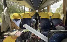 Xe bus chở khách của Belarus bị trúng UAV