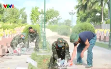 Trung tá quân đội sáng chế máy mòi đá góp phần đẩy nhanh tiến độ hoàn nguyên mộ liệt sĩ