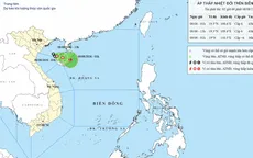 Áp thấp nhiệt đới giật cấp 8 trên Vịnh Bắc Bộ, nhiều vùng biển sóng cao đến 4m