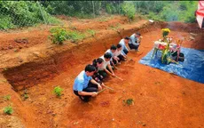 Nghệ An: Khai quật mộ gạch cổ phát lộ nhiều hiện vật
