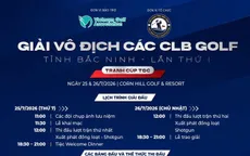 Giải Vô địch các CLB Golf tỉnh Bắc Ninh lần thứ nhất - Tranh Cúp TĐC chính thức khởi tranh vào tháng 7/2026