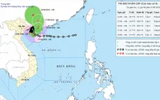 Bão số 4 di chuyển chậm, vùng ven biển Quảng Ninh, Hải Phòng, Hưng Yên sóng cao