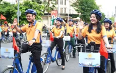 Hơn 1.000 người diễu hành xe đạp vì cộng đồng tại TP Hồ Chí Minh