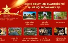 Hà Nội miễn phí vé 17 điểm tham quan dịp Quốc khánh 2/9