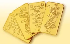 Giá vàng giảm 1,3 triệu đồng/lượng