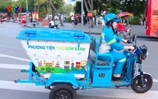 Hà Nội thí điểm dùng xe điện thu gom và vận chuyển rác