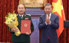 Trao Quyết định thăng quân hàm Thượng tướng cho đồng chí Lê Quang Đạo
