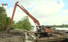 Đê bao sông Măng Thít liên tục sạt lở