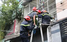 Kịp thời cứu 3 người mắc kẹt trong vụ sập gác tại TP Hồ Chí Minh