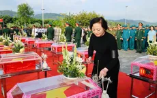 Phó Thủ tướng Phạm Thị Thanh Trà dự Lễ truy điệu, an táng hài cốt liệt sĩ tại Lào Cai