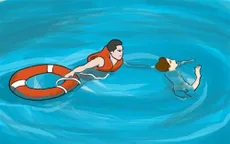 Kịp thời cứu hai em nhỏ gặp nước sâu trên sông Hồng