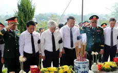 Lễ truy điệu, an táng hài cốt liệt sĩ tại Nghĩa trang Liệt sĩ Quốc gia Vị Xuyên