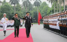 Thượng tướng Đỗ Bá Tỵ hội đàm với Chủ tịch Hội đồng Tham mưu trưởng Liên quân Hoa Kỳ