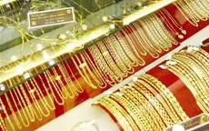 Giá vàng thấp nhất trong 5 tuần qua