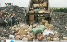 Hà Nội tiêu hủy gần 400 tấn hàng vi phạm