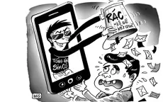 Phát hiện vụ sử dụng tin nhắn rác chiếm đoạt tiền khách hàng