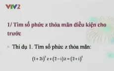 BTKT môn Toán: Số phức