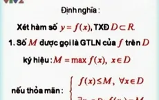 BTKTVH: Giá trị lớn nhất và nhỏ nhất của hàm số