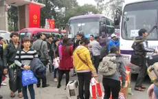 Xe miễn phí khởi hành, đưa 1.000 SV nghèo về quê ăn Tết