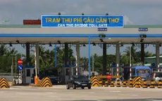 Trạm thu phí cầu Cần Thơ vẫn chưa dừng hoạt động