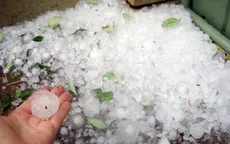 Mưa đá tiếp tục xuất hiện tại Lào Cai