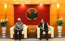 Phó TGĐ Đài THVN Trần Dũng Trình tiếp xã giao đoàn ADB/Brunei