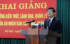 Chủ tịch nước dự lễ khai giảng Trường Cán bộ Tòa án