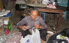 Hoàn cảnh xót lòng của bà lão nhặt rác