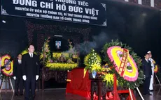 Tổ chức trọng thể Lễ tang đồng chí Hồ Đức Việt