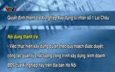 Thanh tra Xí nghiệp Xây dựng tư nhân số 1 Lai Châu
