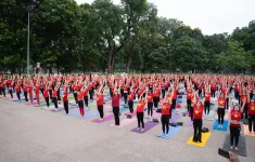 2 nghìn người đồng diễn chào mừng ngày Quốc tế Yoga 2024
