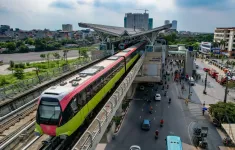 Đường sắt đô thị Nhổn - ga Hà Nội hoàn thành thi công đoạn tuyến trên cao