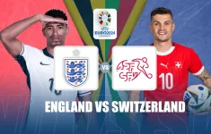 TRỰC TIẾP TỨ KẾT EURO 2024 | Anh 0-0 Thụy Sĩ (H1): Nhập cuộc thận trọng