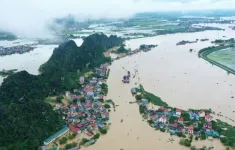 Lũ trên sông Hoàng Long (Ninh Bình) sẽ đạt đỉnh vào đêm 12/9, vượt báo động 3