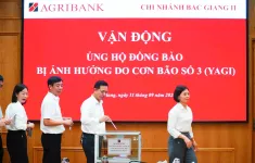 Cán bộ, người lao động Agribank ủng hộ 01 ngày lương khắc phục hậu quả bão số 3