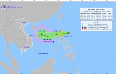 Áp thấp nhiệt đới áp sát biển Đông, di chuyển 15 km/h