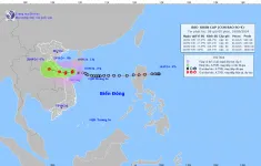 Bão số 4 giật cấp 10, cách Quảng Bình - Quảng Trị khoảng 190 km