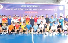 Giải Pickleball vận động 2,8 tỷ đồng ủng hộ đồng bào bị thiệt hại do bão số 3