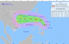 Ngày 25/10, bão Trami sẽ vào Biển Đông và có khả năng mạnh lên