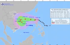 Bão Trami có cường độ mạnh, hướng vào khu vực biển ngoài khơi Trung Bộ