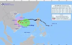 Bão số 6 giật cấp 12 trên vùng biển Quảng Trị đến Quảng Nam