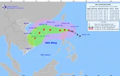 Sáng 8/11, bão Yinxing sẽ vào Biển Đông với cường độ cấp 14, giật cấp 16