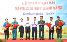 Cần Thơ: Xuất quân thực hiện các công trình Tết Quân Dân năm 2025