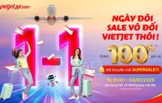 Chào năm mới 2025, du xuân may mắn cùng Vietjet với vé bay giảm 100%