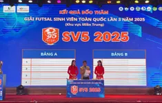 32 đội tranh tài Giải futsal sinh viên toàn quốc 2025