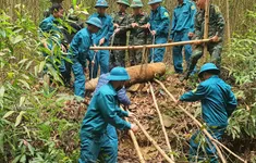 Nghệ An: Hủy nổ thành công quả bom 340 kg còn nguyên kíp nổ